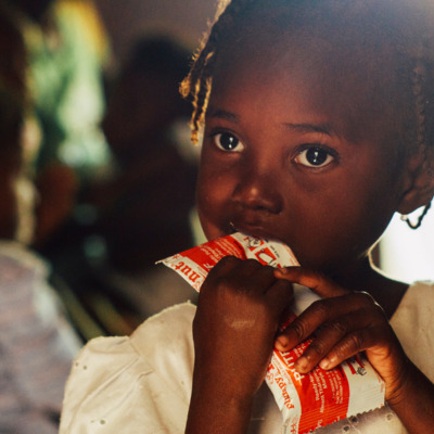 Child with MFK's Therapeutic Food